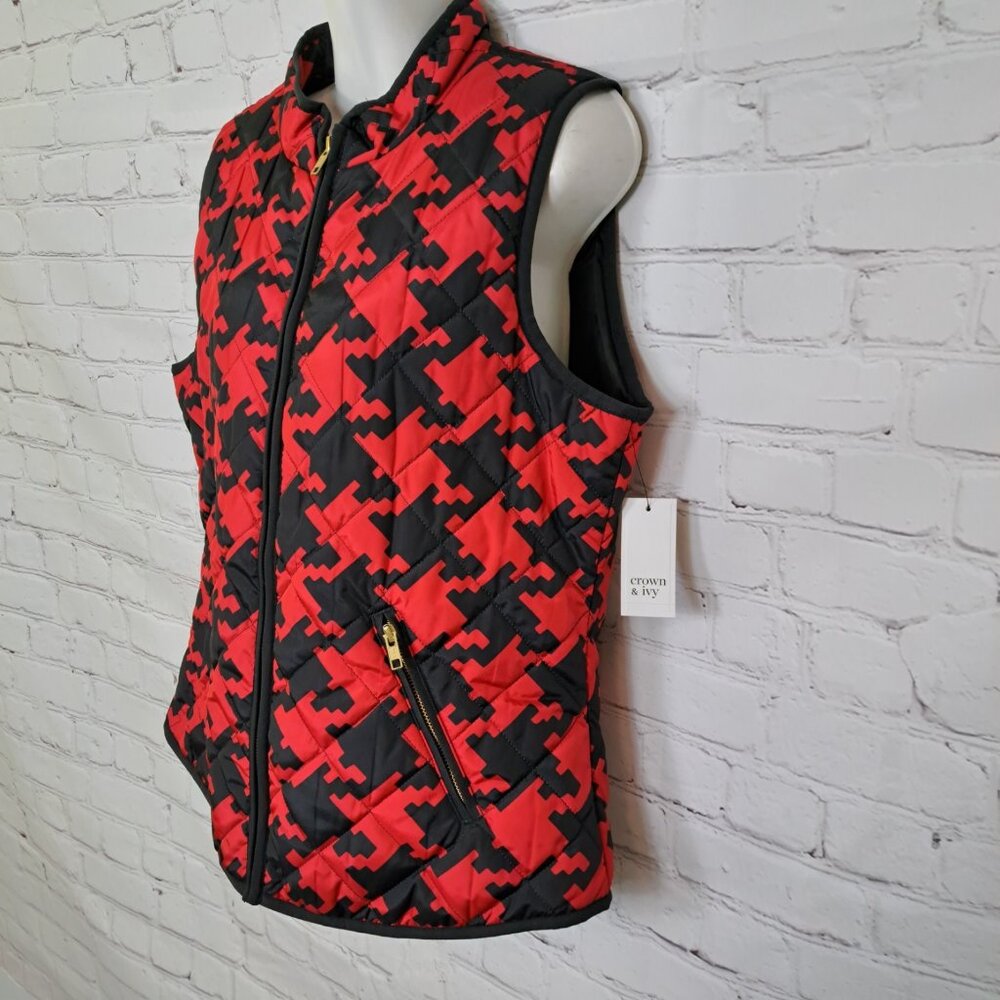 Crown & Ivy NEW Quilted Lightweight Vest Size Medium - Picture 2 of 10